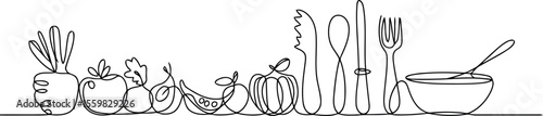 This elegant image showcases a beautiful example of continuous line art, gracefully connecting various elements.