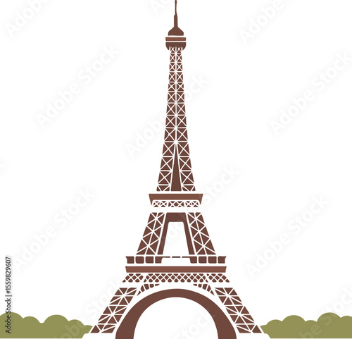 "Eiffel Poise – A Line Art Icon of Elegance, Culture, and Human Aspiration"