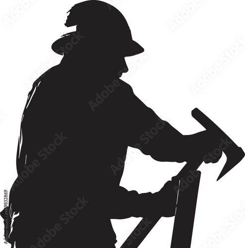 Silhouette of a man with a gun in business attire.