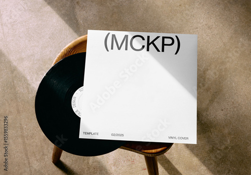 Mockup Of Customized Lp Record Sleeve