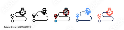 Timeline multiple icon