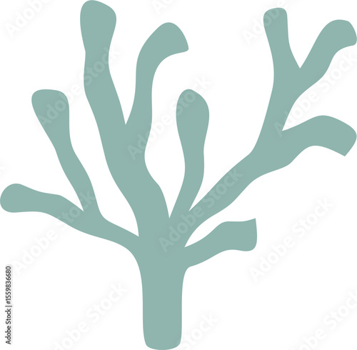 Cute coral reef vector illustration