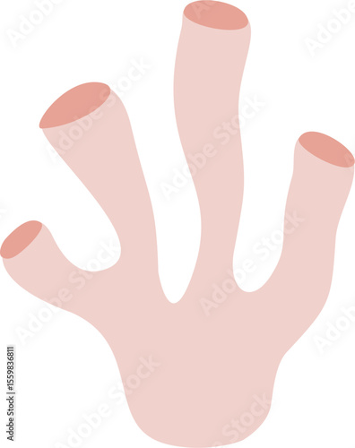 Cute coral reef vector illustration