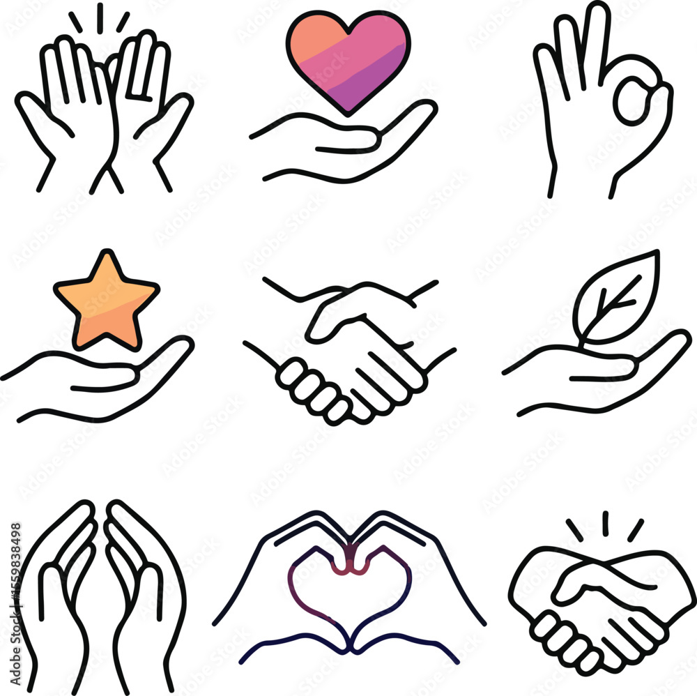 Fototapeta premium HandSpeak v4 – The Refined Vocabulary of Human Values