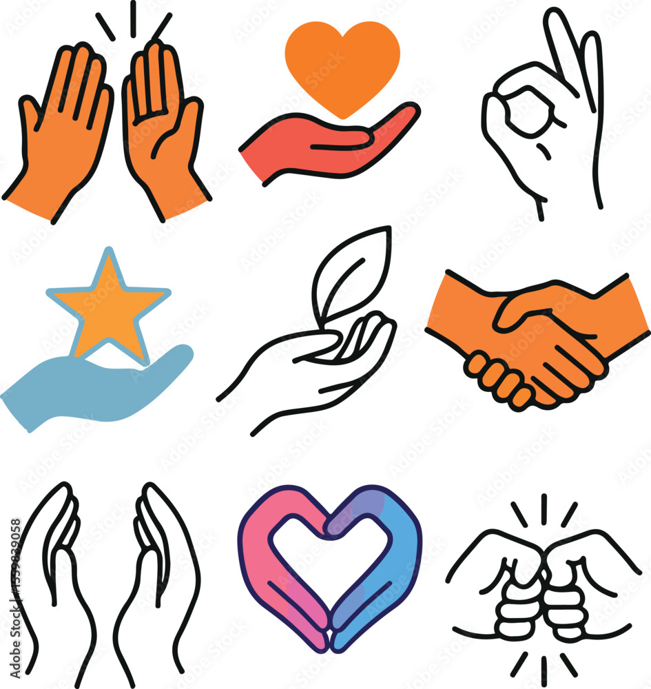 Hands of Harmony Grid – A Language of Care, Unity, and Celebration Hands of Harmony Grid – A Language of Care, Unity, and Celebration