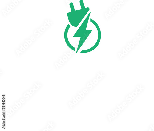 Eco Power Plug Icon – Energy Efficiency and Sustainability