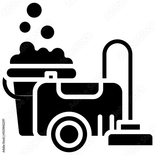 janitorial services glyph icon