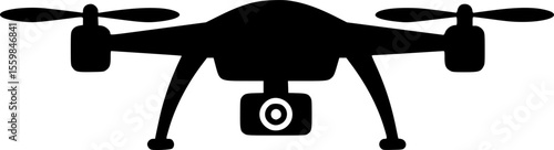 drone line art silhouette vector illustration
