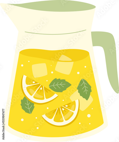 Pitcher with Lemons

