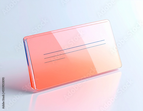 A pink envelope with a white background