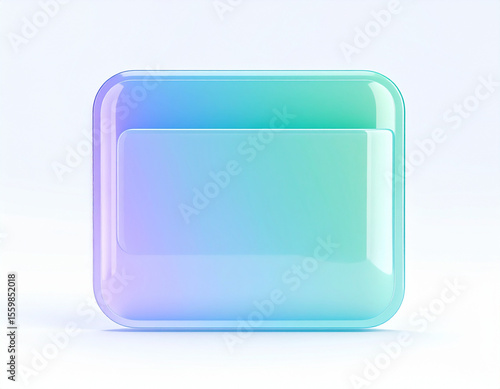 A square with a blue and green color