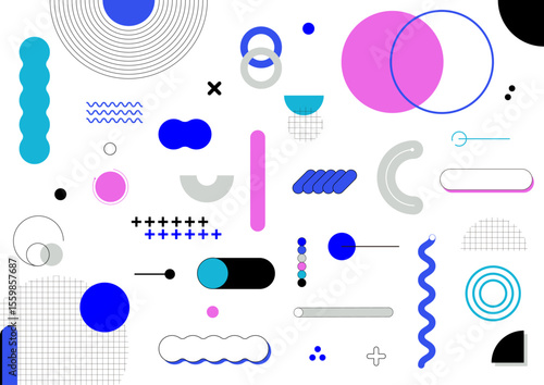 幾何学 グラフィック カラフル 背景素材