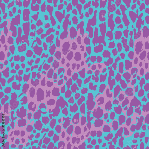 Grunge Vector elegant abstract inverted vivid color sets leopard animal skin cheetah, wild life, fashion, print repeat, naturale textured, fabric seamless pattern, all over print suitable on surface 
