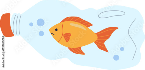 Fish in a Plastic Bottle

