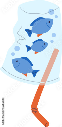 Fish in a Plastic Cup

