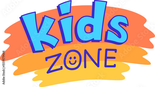 Kids zone banner label


