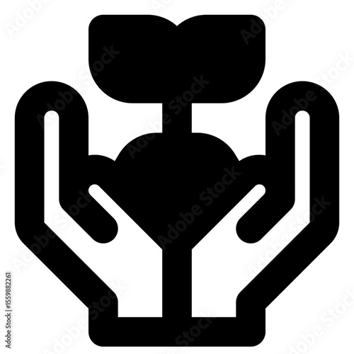 nature and ecology solid icon