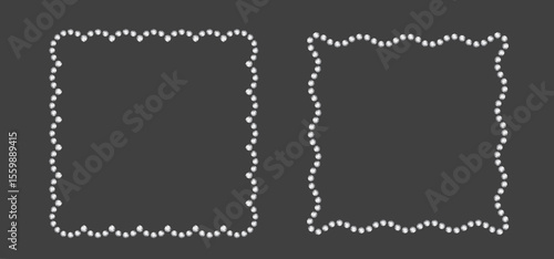 Jewel Rhinestone Border Frame Element