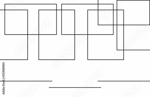 Line illustration of a white background