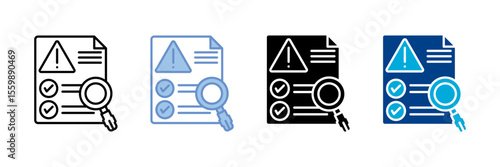 Analysis  Icon set multiple style collection