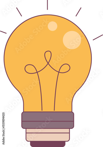 Bulb illustration, perfect for design graphic needs