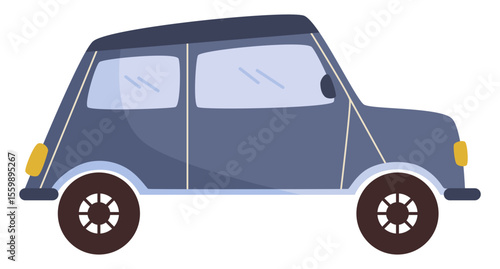 Retro Vintage Car Transportation Vector Illustration