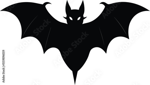 Halloween bat vector illustration on transparent background