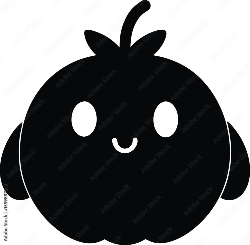 Fototapeta premium Kiwi fruit of a silhouette