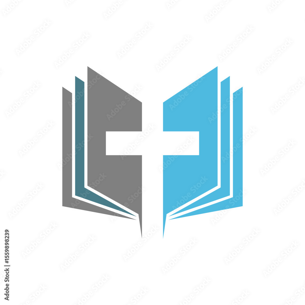 Fototapeta premium Book logo icon design