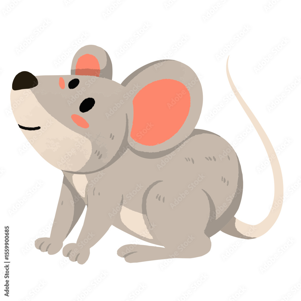 Fototapeta premium Chinese Zodiac Animal Illustration Rat
