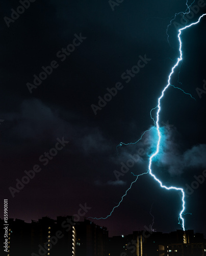 lightning in the night