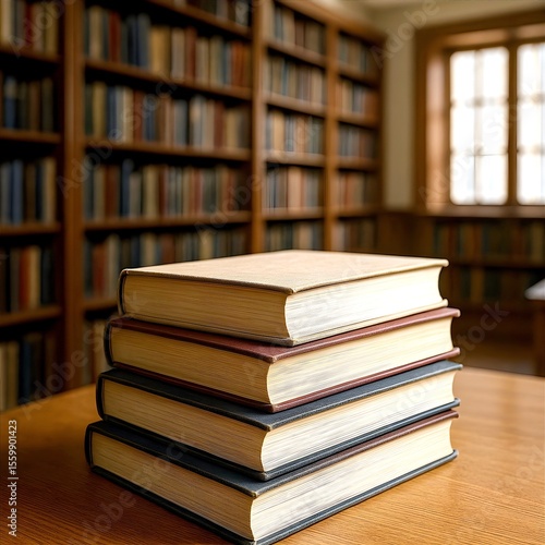 stack of old books