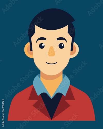 A friendly and trusting face hides a person who is skilled at deceiving and manipulating those closest to them.. Vector illustration