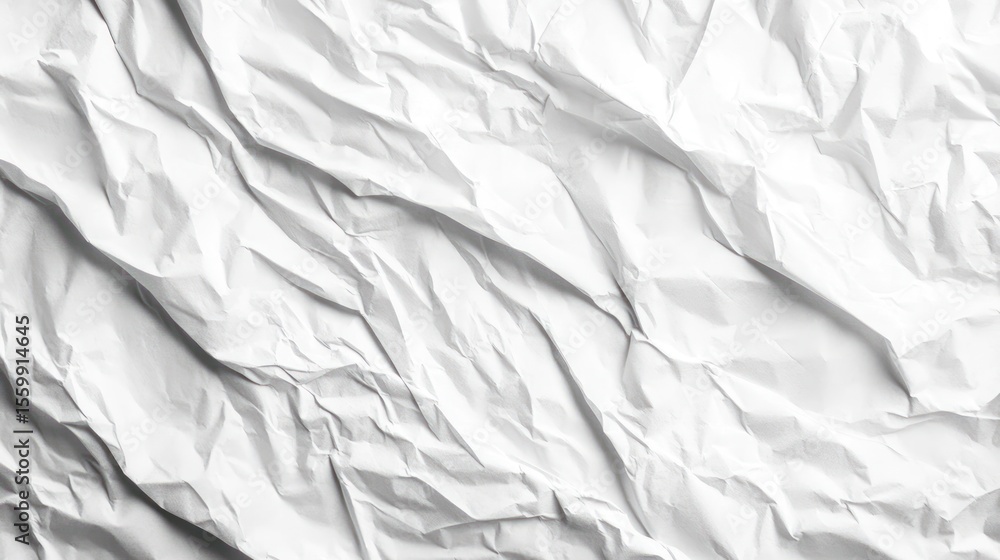 Obraz premium Crumpled white paper texture (4)
