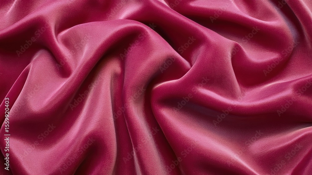 Obraz premium Deep crimson silk fabric folds
