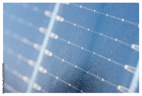 Isolated macro solar panel cell on transparent background. Clean energy tech element for design or infographics.