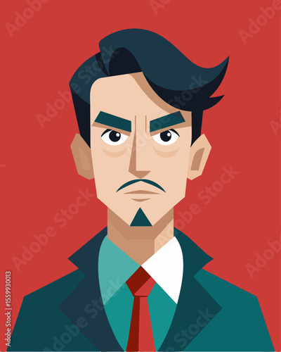 A charismatic and confident appearance conceals a person who constantly belittles and undermines those around them.. Vector illustration