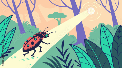 Dynamic intelligence automation design bionic Robotic insect exploring digital jungle