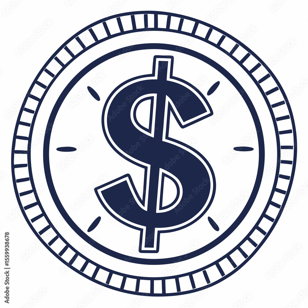 Obraz premium Dollar sign icon