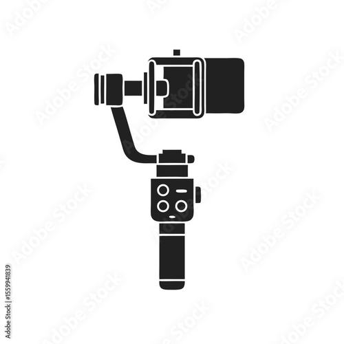 Smartphone gimbal stabilizer with controls for video shooting  