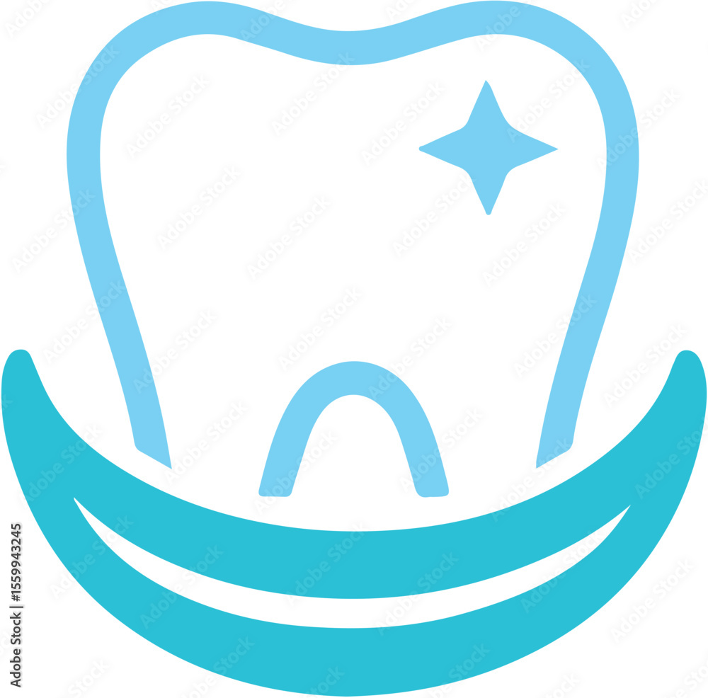Obraz premium tooth on a white background