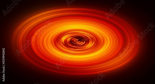Abstract Orange and Red Swirling Vortex Graphic Background
