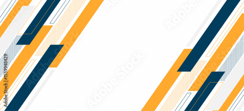 Abstract modern background for banner, poster, seminar, brochure – Futuristic template with multiple color shape – Presentation background design with angular line shape