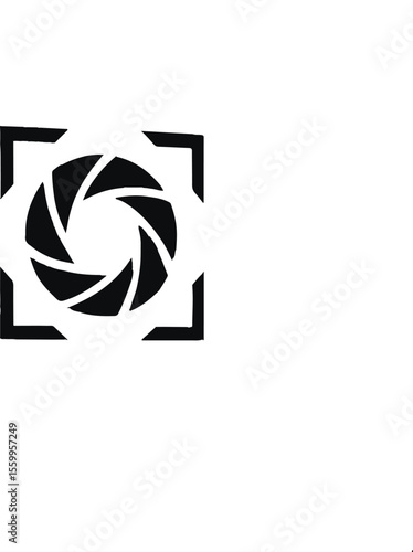 Bild auf Leinwand Aperture Science Emblem in Minimalist Frame