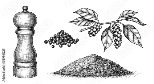 Exploring the Aromatic World of Black Pepper from Whole Berries to Fine Grind