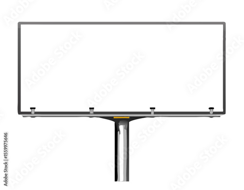 Blank billboard mockup. Vector illustration