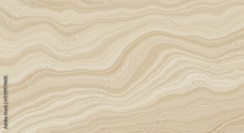 Abstract Beige Marble Texture with Wavy Pattern for Background