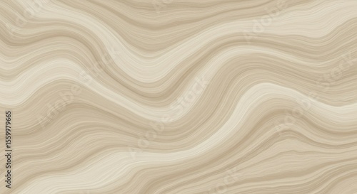 Abstract Beige Wave Pattern Swirls Background Texture