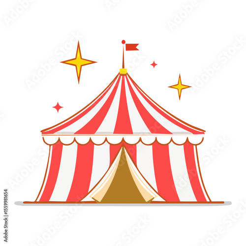 circus tent vector illustration