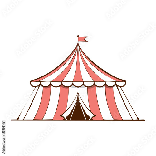 circus tent vector illustration